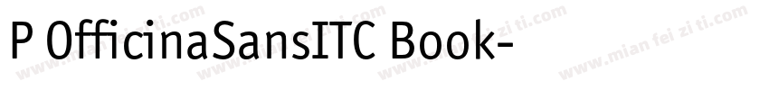 P OfficinaSansITC Book字体转换